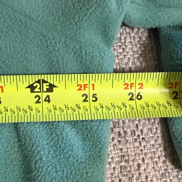 Talbots Fleece Turtleneck Neck Pullover Turquoise Plus Size 2X Cozy Winter Top - Picture 11 of 13
